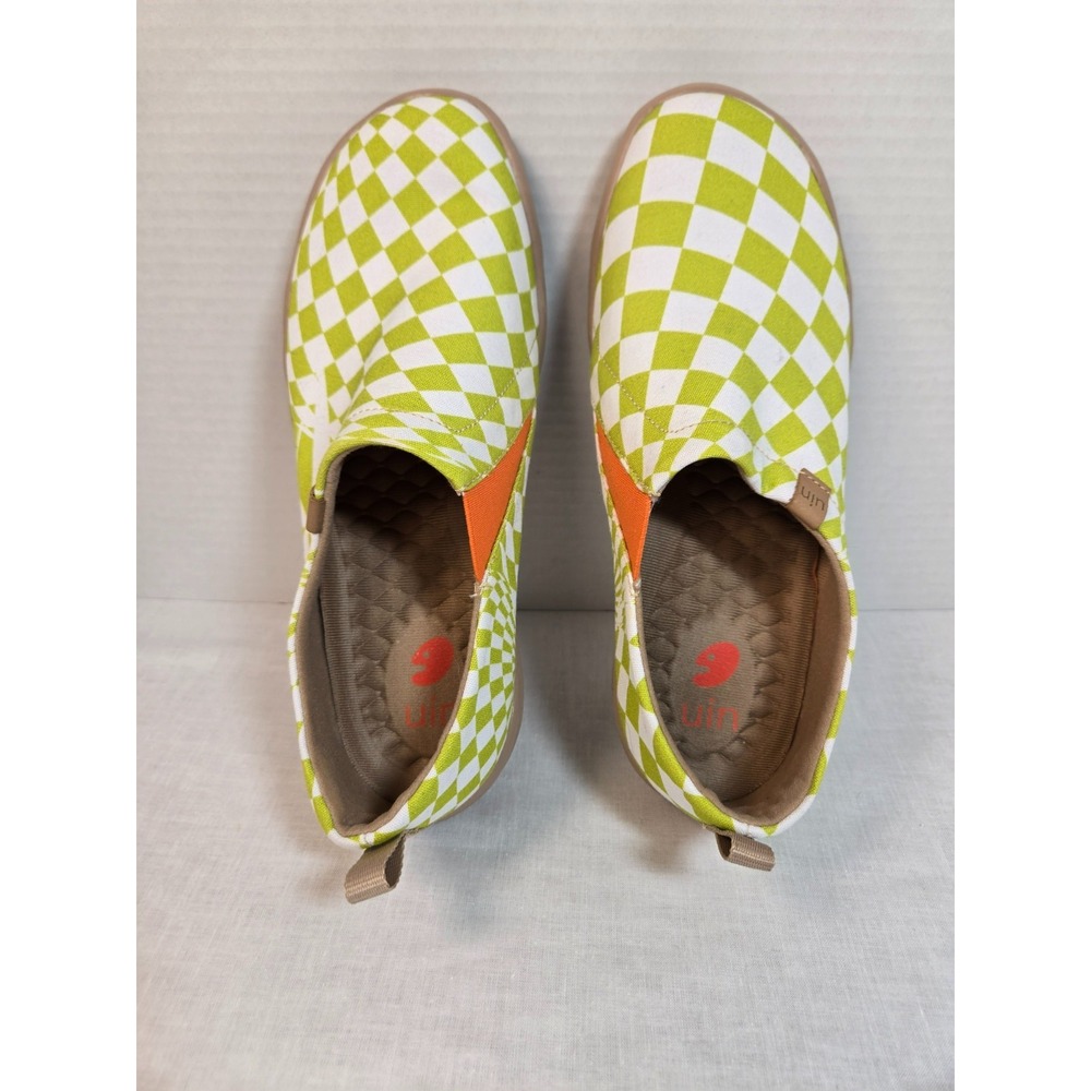 UIN Slip On Shoes Women 7 "Paradox" Canvas Comfortable Slip-ons Spain Toledo - Picture 3 of 9